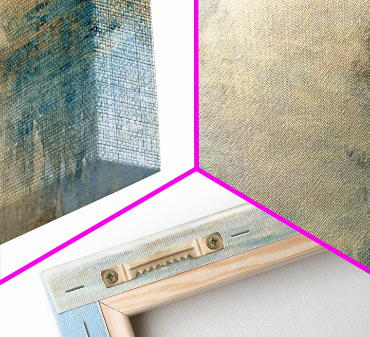 Abstract Heartbeat Line Through Color Fields Framed Canvas Print, Fitness Studio Art, Dancing Wall Art, Gym Decor, Abstract Art, FSA-1x3-53