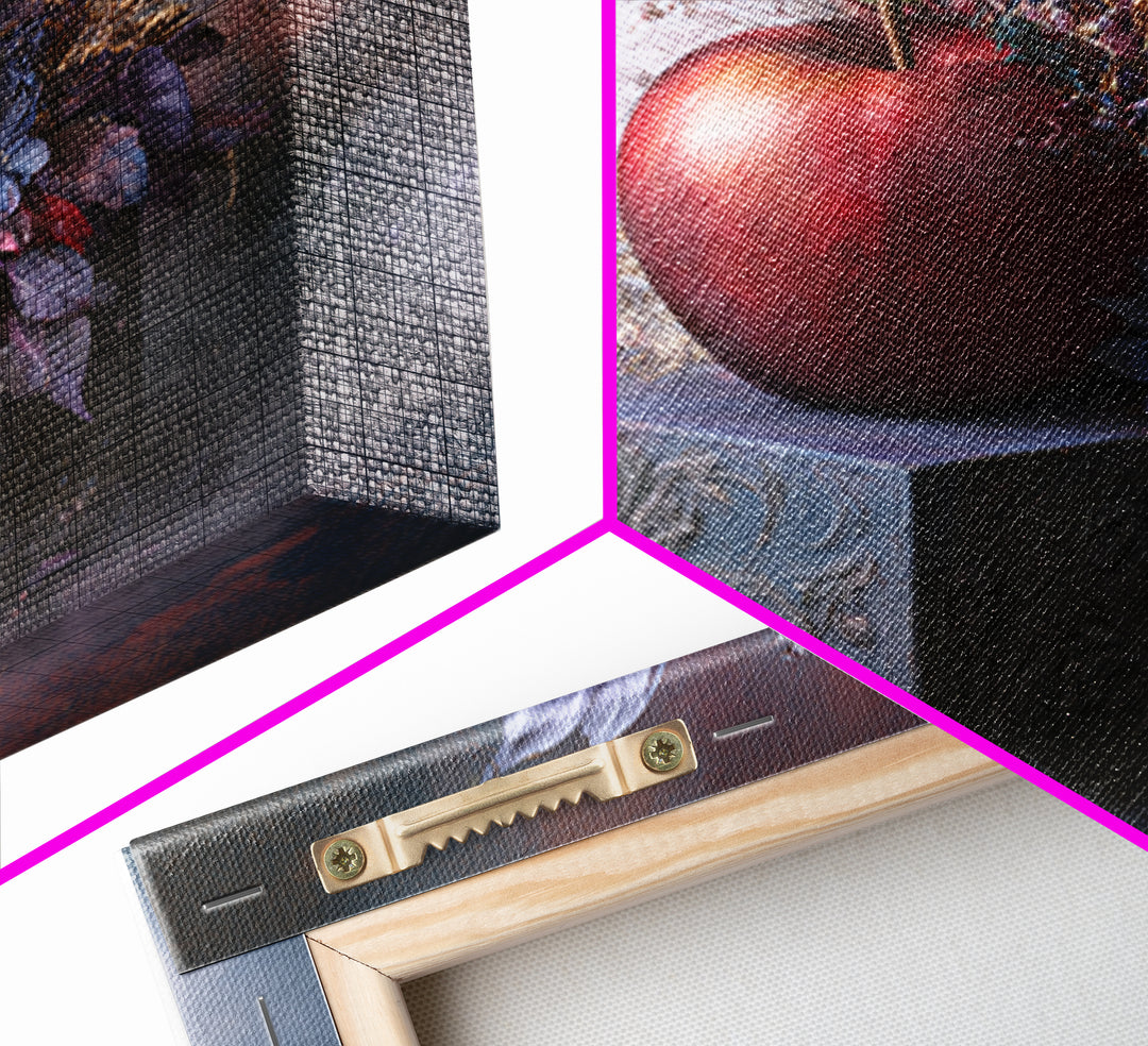 Enchanted Apple with Deep Red Shine Canvas Print, Fairy Tale Art, Fairy Art, Living Room Decor, Fine Art, Storybook, FTA-1x1-92