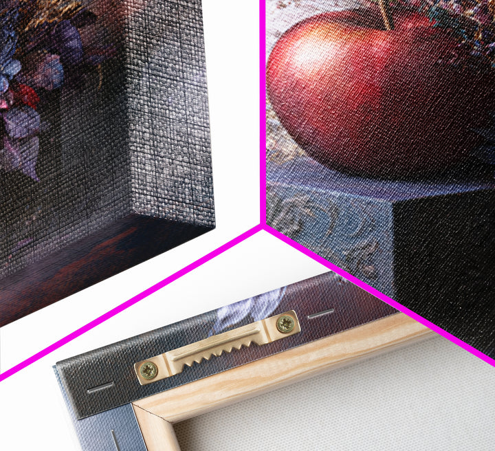 Enchanted Apple with Deep Red Shine Canvas Print, Fairy Tale Art, Fairy Art, Living Room Decor, Fine Art, Storybook, FTA-1x1-92