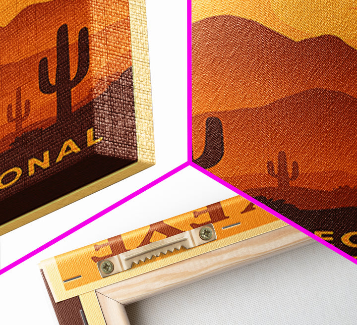 Buckeye Arizona Travel Poster, Framed Canvas Print, Gold Art Deco Poster Art, Buckeye Poster Print, Travel Poster Set, Wanderlust Decor