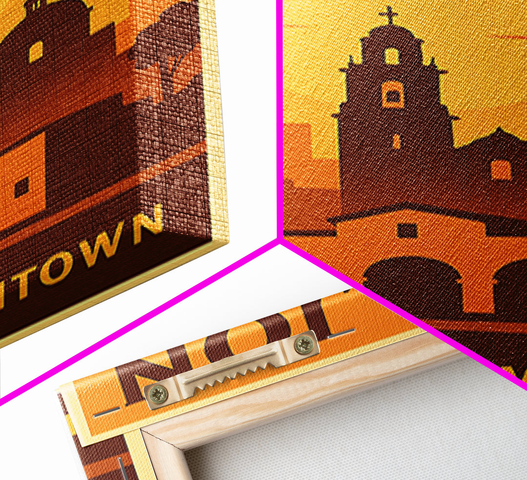 El Cajon California Travel Poster, Canvas Print, Vintage Deco Wall Art, El Cajon Art Print, City Poster, Travel Wall Art, Retro Travel Print