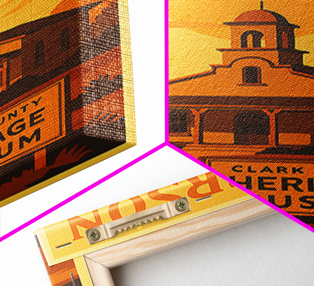 Henderson Nevada Travel Poster, Canvas Print, Golden Poster Art, Henderson Poster Print, Retro Travel Print, City Art Print, City Poster