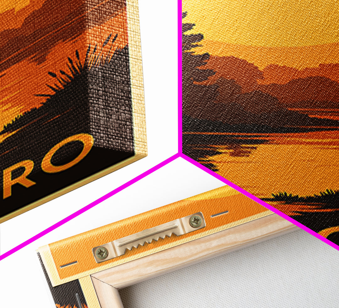 Hillsboro Travel Poster, Canvas Print, Gold Art Deco Poster Art, Hillsboro Art Print, Retro Travel Print, Travel Wall Art, Fine Art Print