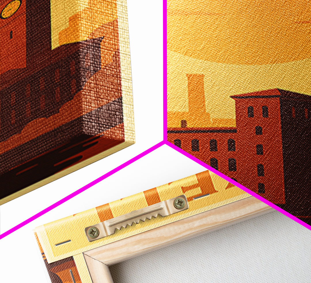 Lowell Massachusetts Travel Poster, Canvas Print, Vintage Deco Wall Art, Lowell Wall Art, Travel Poster Art, Wall Art, City Art Print