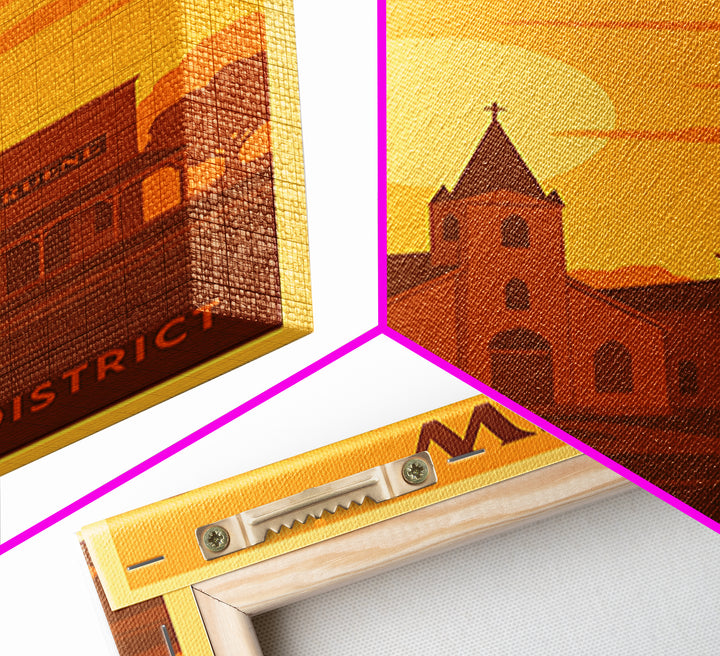 New Braunfels Texas Travel Poster, Canvas Print, Gold Art Deco Poster Art, New Braunfels City Art, Wanderlust Decor, Home Office Decor