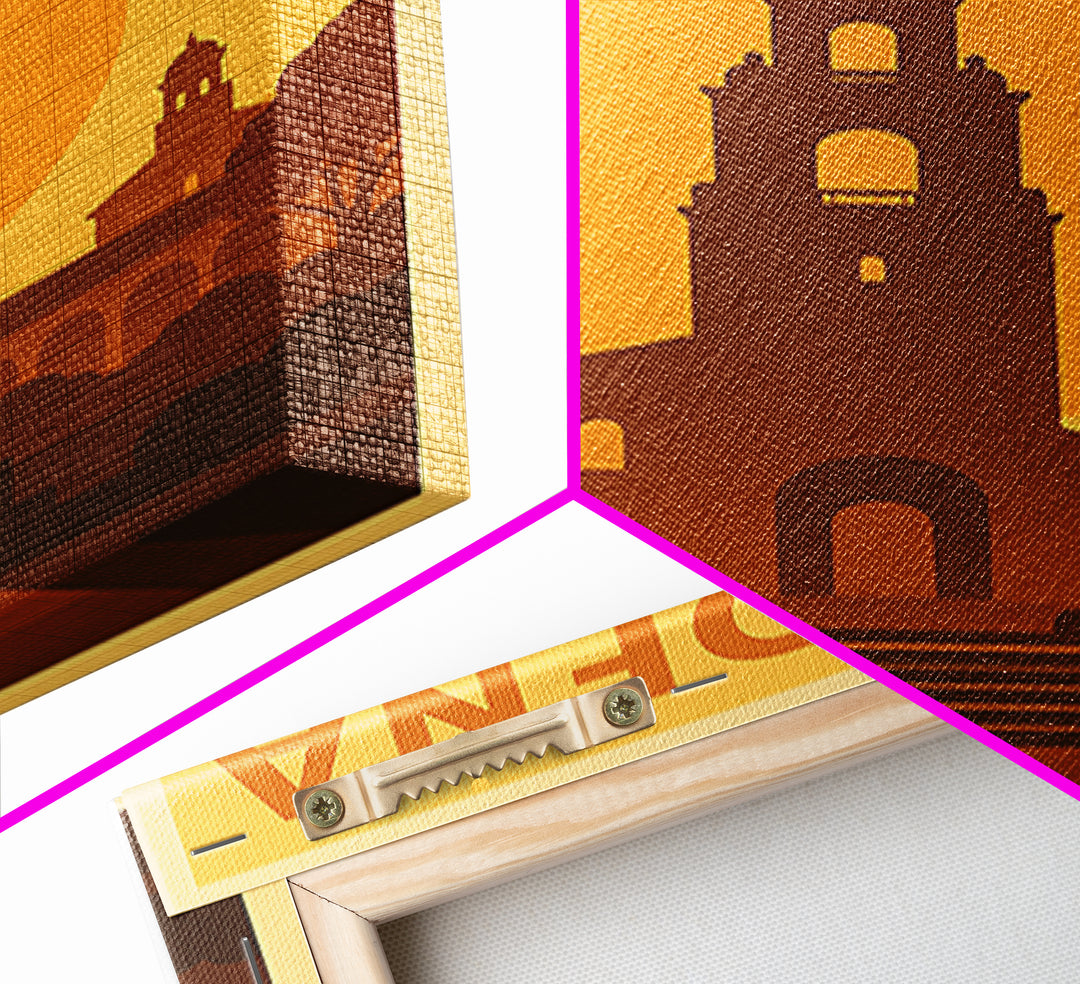 Pasadena Travel Poster, Framed Canvas Print, Gold Art Deco Poster Art, Pasadena City Art, Wanderlust Decor, City Travel Prints