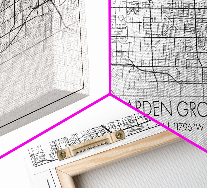 Garden Grove City Map, Texas Map, Map Art, Minimalist Art, Wall Art, Canvas Art, Farmhouse Wall Art, Hunting Décor, College Apartment Art