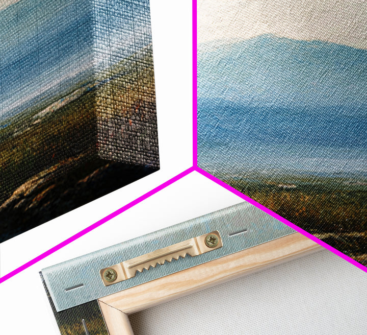 Soft Mountain Horizon Canvas Print, Guest Bedroom Art, Pink Wall Art, Bedroom Decor, Fine Art, Guest, New Home, Bedroom Prints, GBA-1x1-31