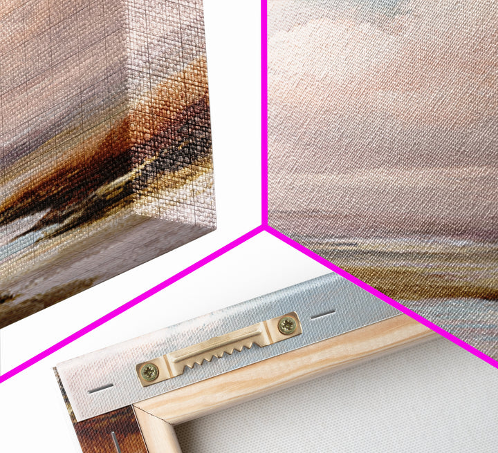 Romantic Cloudscape in Blush and Ivory Canvas Print, Guest Bedroom Art, Set of 3 Wall Art, Bedroom Decor, Fine Art, Guest, GBA-1x1-35