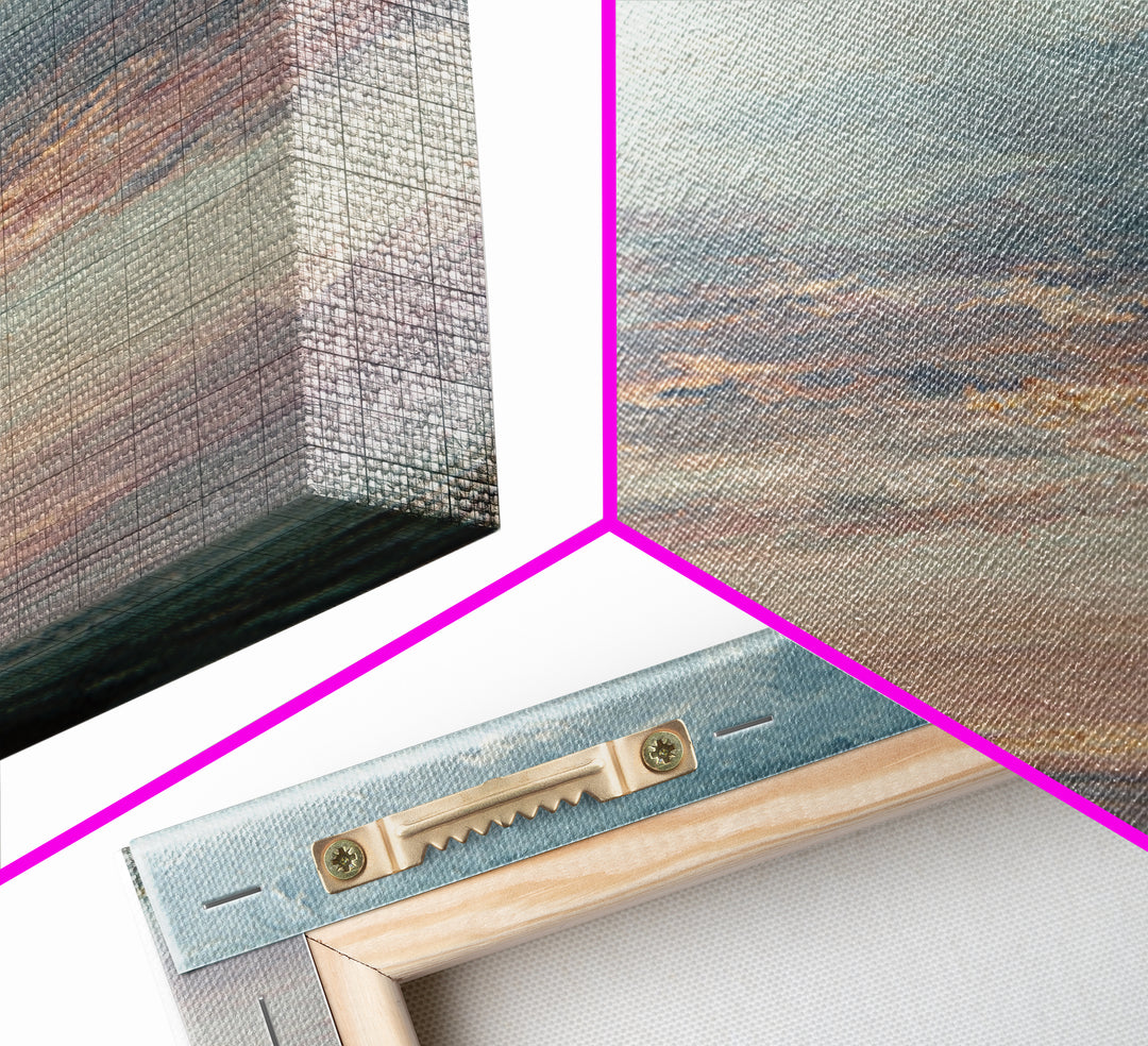 Romantic Cloudscape in Blush and Ivory Canvas Print, Guest Bedroom Art, New Home, Bedroom Decor, Fine Art, Guest, GBA-1x1-59