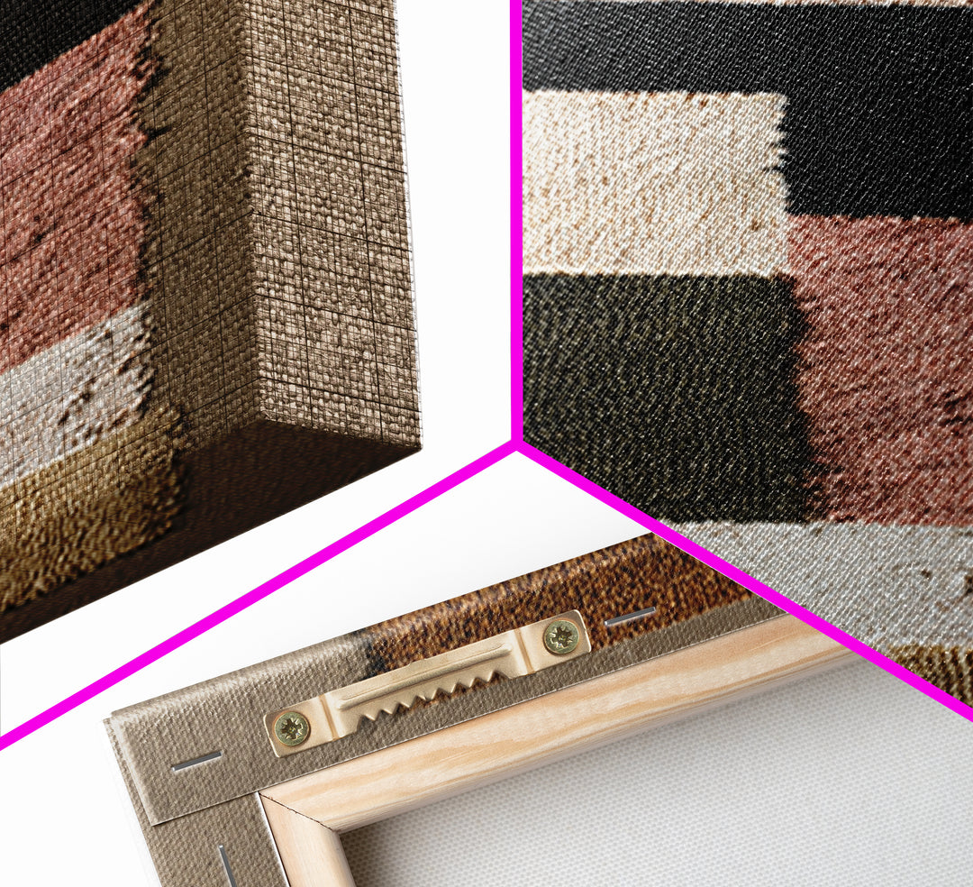Abstract Woven Texture Canvas Print, Guest Bedroom Art, Above Bed Decor, Bedroom Decor, Abstract Art, Guest, Boho Decor, GBA-1x3-2
