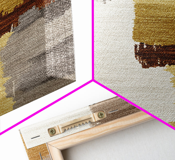 Abstract Woven Texture Canvas Print, Guest Bedroom Art, Above Bed Decor, Bedroom Decor, Abstract Art, Guest, Boho Decor, GBA-1x3-26
