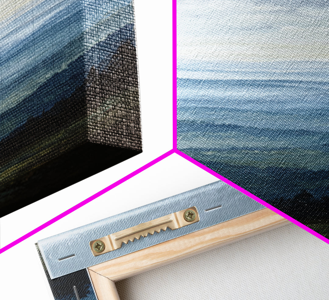 Soft Mountain Horizon Canvas Print, Guest Bedroom Art, Printable Wall Art, Bedroom Decor, Fine Art, Guest, Bedroom Wall Decor, GBA-1x3-43