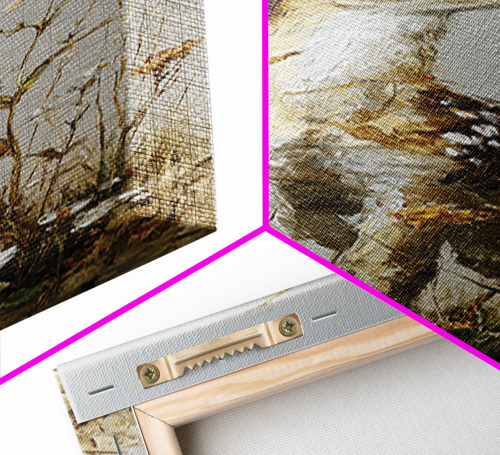 Sunlit Meadow with Delicate Flowers Framed Canvas Print, Guest Bedroom Art, Cat Wall Art, Bedroom Decor, Oil Painting, Guest, GBA-1x3-75