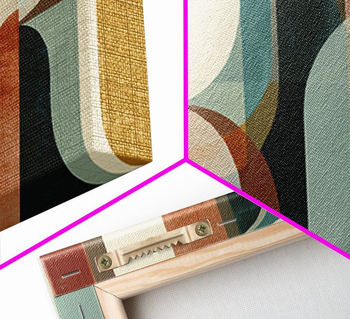 Warm Abstract Arches Framed Canvas Print, Guest Bedroom Art, Print, Bedroom Decor, Abstract Art, Guest, Living Room Wall Art, GBA-2x1-23