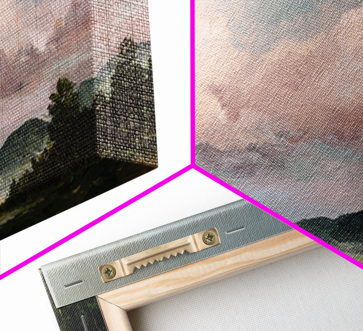 Romantic Cloudscape in Blush and Ivory Framed Canvas Print, Guest Bedroom Art, Printable Art, Bedroom Decor, Fine Art, Guest, GBA-2x1-55