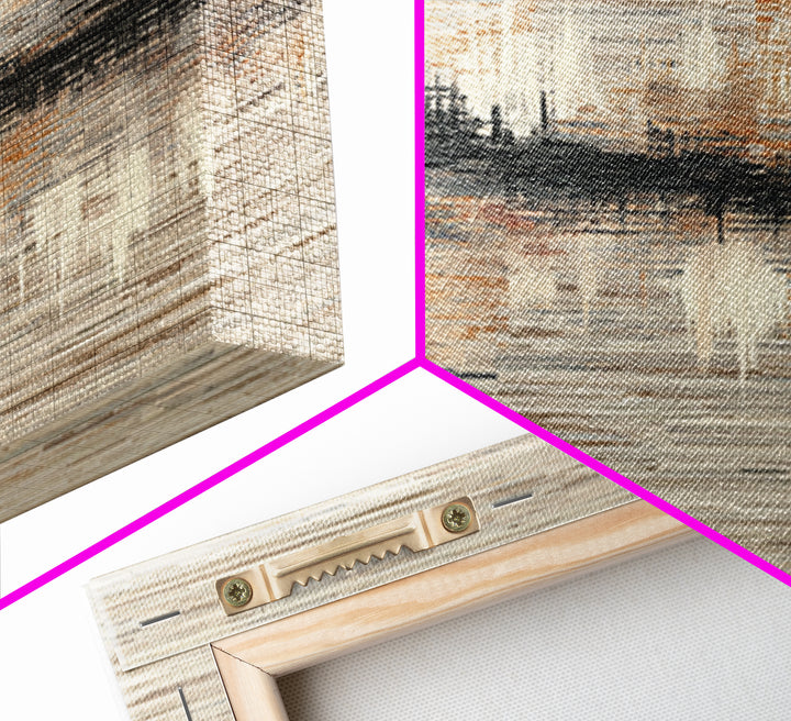 Abstract Woven Texture Canvas Print, Guest Bedroom Art, Wall Art, Bedroom Decor, Abstract Art, Guest, New Home Gift, GBA-2x1-58