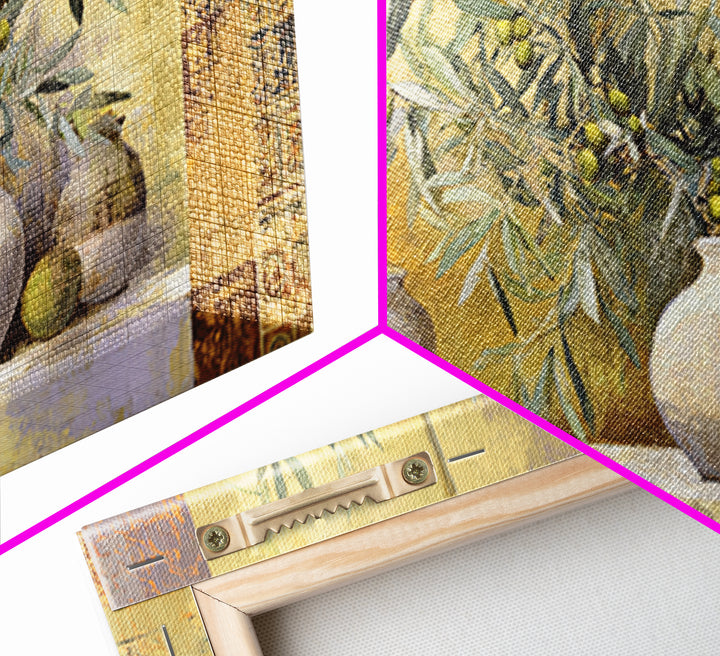 Olive Branch Still Life Canvas Print, Guest Bedroom Art, Digital Prints, Bedroom Decor, Fine Art, Guest, Pink Wall Art, GBA-2x1-61