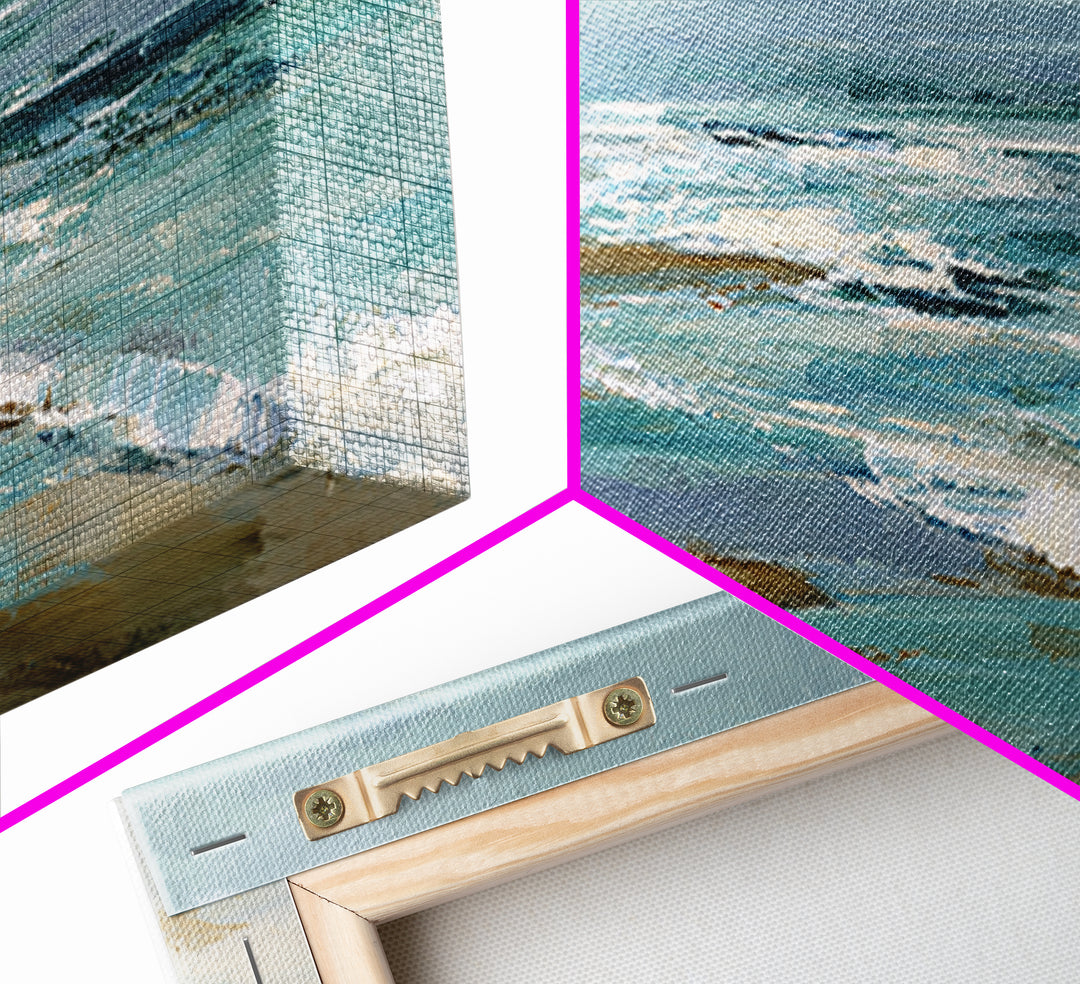 Coastal Dunes in Pale Blue and Sand Framed Canvas Print, Guest Bedroom Art, New Home Gift, Bedroom Decor, Fine Art, Guest, GBA-2x1-97
