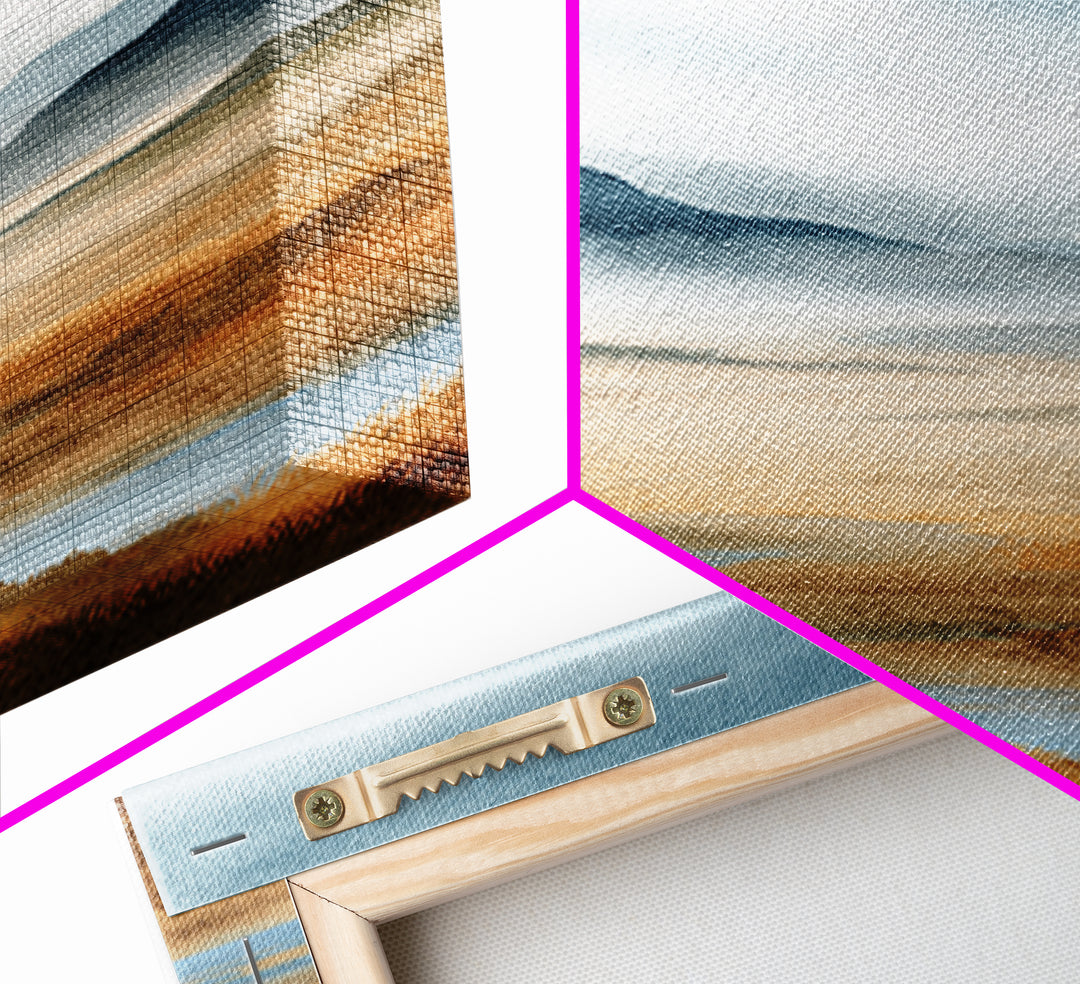 Soft Mountain Horizon Canvas Print, Guest Bedroom Art, Minimalist Decor, Bedroom Decor, Fine Art, Guest, Digital Print, GBA-2x3-39