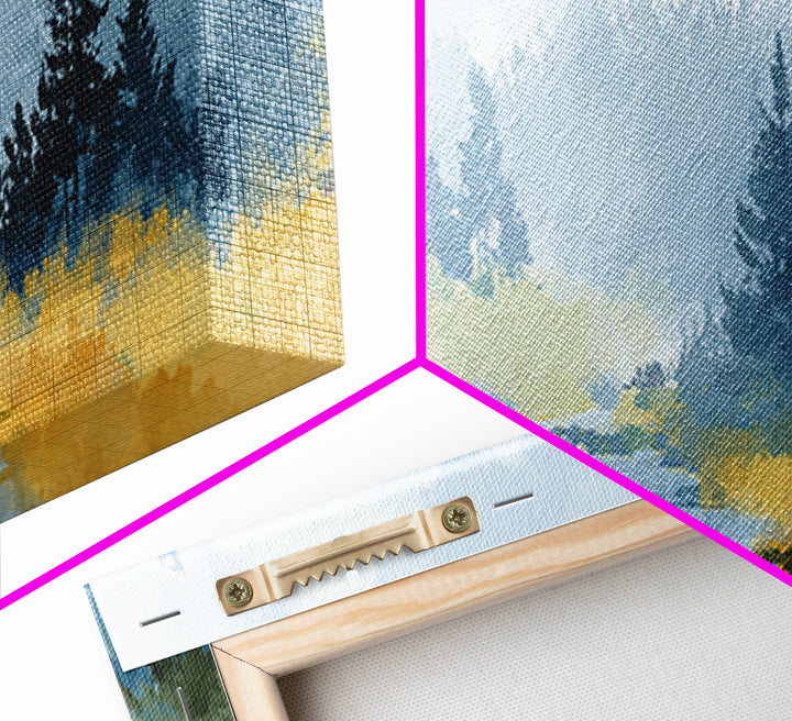Monochrome Forest Silhouette Canvas Print, Guest Bedroom Art, Farmhouse Decor, Bedroom Decor, Fine Art, Guest, Trendy Wall Art, GBA-3x1-29