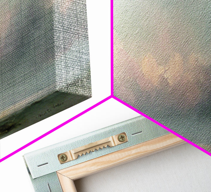 Romantic Cloudscape in Blush and Ivory Canvas Print, Guest Bedroom Art, Gallery Decor, Bedroom Decor, Fine Art, Guest, GBA-3x1-3