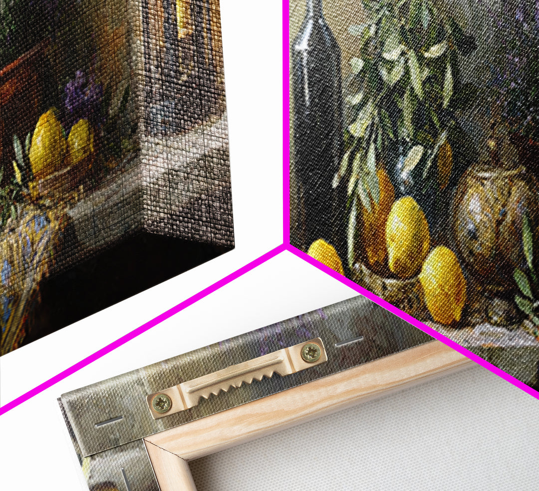 Olive Branch Still Life Canvas Print, Guest Bedroom Art, Living Room Decor, Bedroom Decor, Oil Painting, Guest, GBA-3x1-33