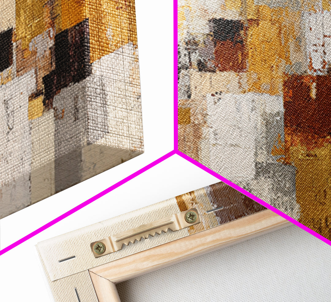 Abstract Woven Texture Canvas Print, Guest Bedroom Art, Poster, Bedroom Decor, Guest, Farmhouse Decor, Living Room Decor, GBA-3x1-78