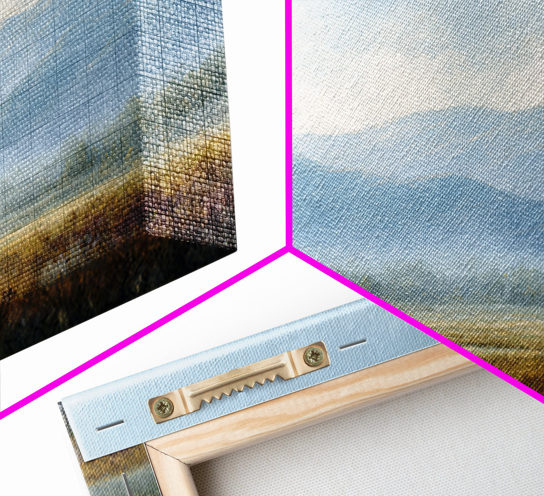 Soft Mountain Horizon Canvas Print, Guest Bedroom Art, Cat Wall Art, Bedroom Decor, Guest, Fine Art Print, Statement Artwork, GBA-3x2-11