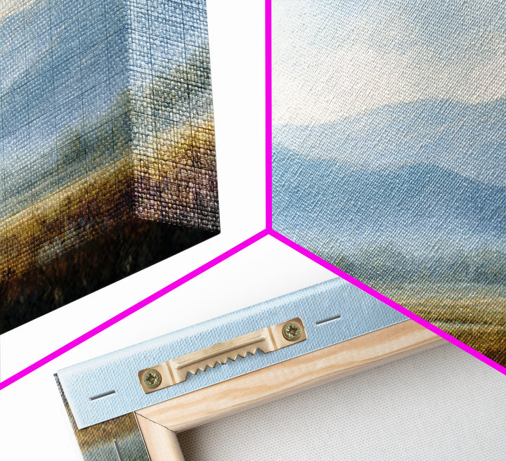Soft Mountain Horizon Canvas Print, Guest Bedroom Art, Cat Wall Art, Bedroom Decor, Guest, Fine Art Print, Statement Artwork, GBA-3x2-11