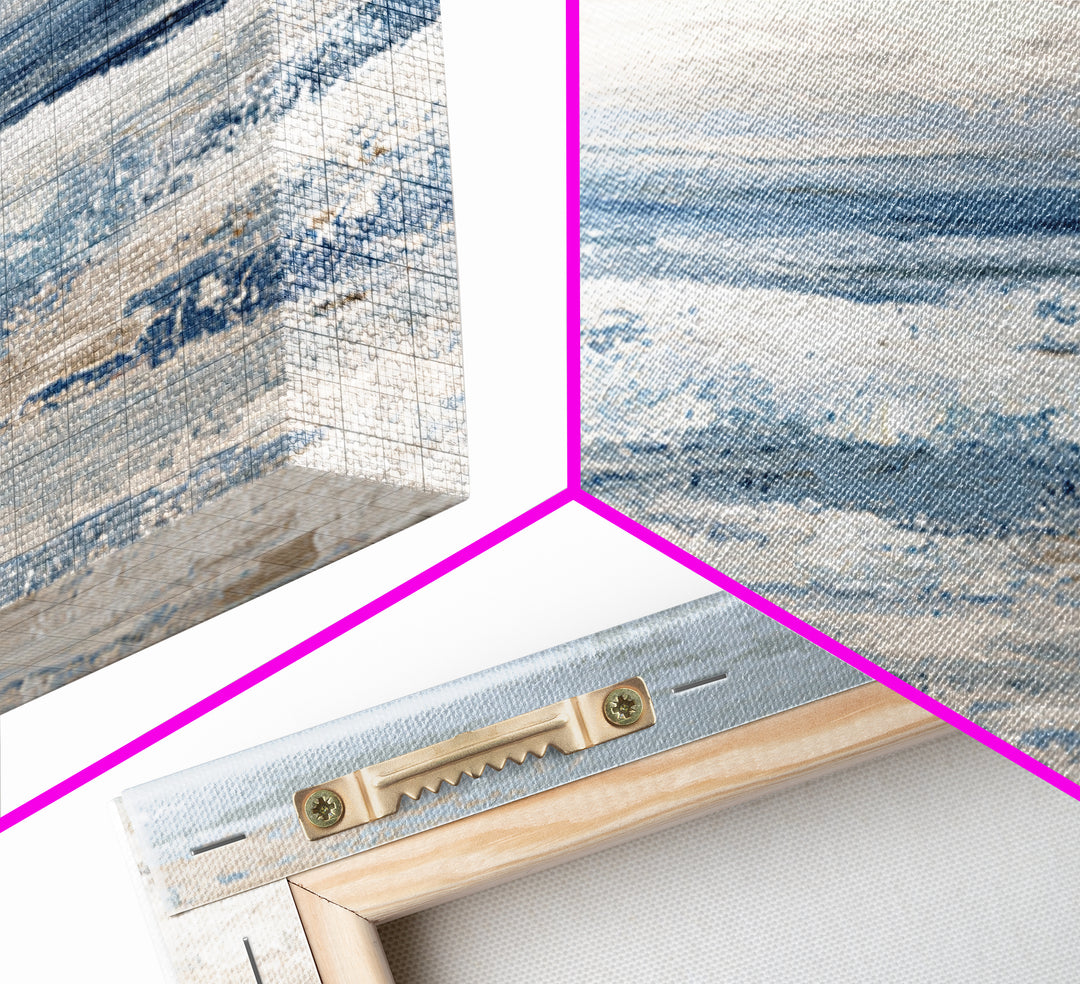 Coastal Dunes in Pale Blue and Sand Canvas Print, Guest Bedroom Art, Bedroom Wall Decor, Bedroom Decor, Fine Art, Guest, GBA-3x2-33