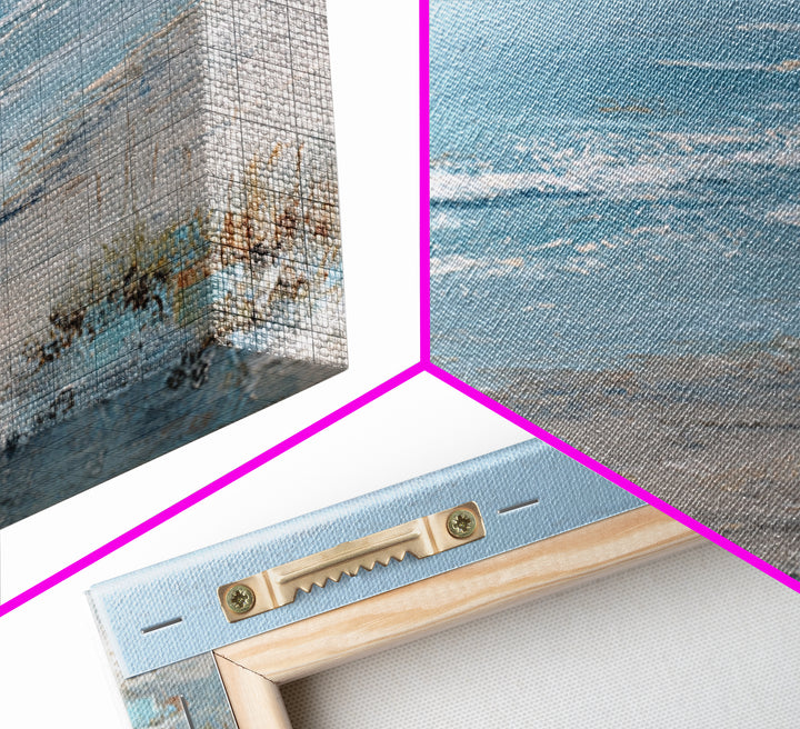 Coastal Dunes in Pale Blue and Sand Canvas Print, Guest Bedroom Art, Bedroom Wall Decor, Bedroom Decor, Fine Art, Guest, GBA-3x2-57