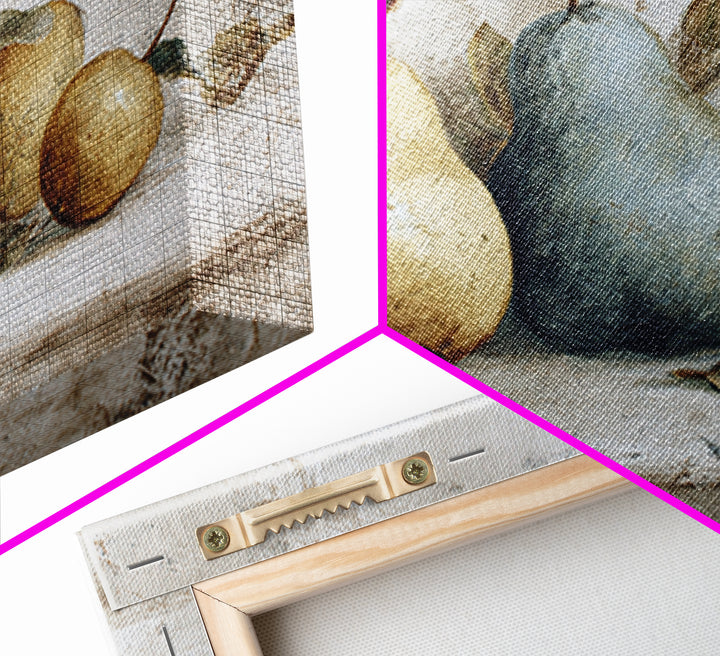 Classic Pear Still Life for Cozy Hospitality Framed Canvas Print, Guest Bedroom Art, Art Print, Bedroom Decor, Fine Art, Guest, GBA-3x2-96
