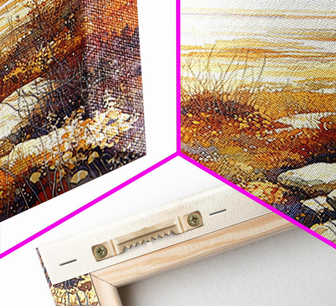 Quiet Abstract Landscape Framed Canvas Print, General Fine Art, Modern Decor, Living Room Decor, Fine Art, Poster, GEN-1x1-1