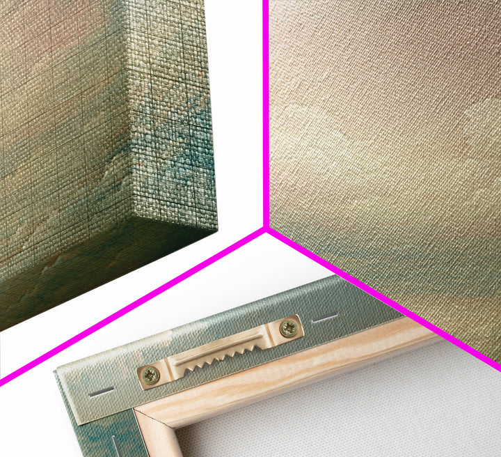 Romantic Cloudscape with Blush and Cream Tones Canvas Print, General Fine Art, Neutral Decor, Living Room Decor, Fine Art, GEN-1x1-90