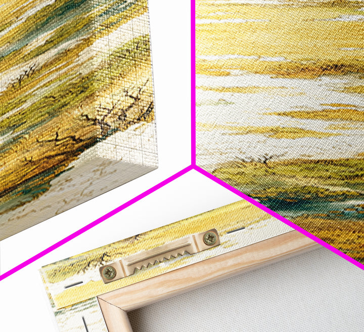 Elegant Ink Wash Landscape Canvas Print, General Fine Art, Wall Decor, Living Room Decor, Fine Art, Original Painting, GEN-1x3-32