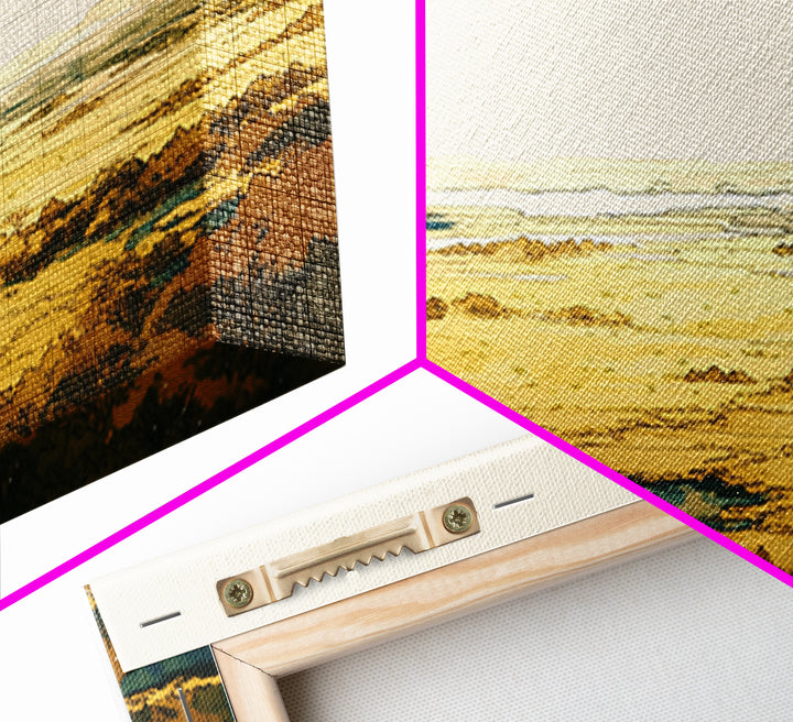 Elegant Ink Wash Landscape Framed Canvas Print, General Fine Art, Fine Art Print, Living Room Decor, Fine Art, GEN-2x1-16