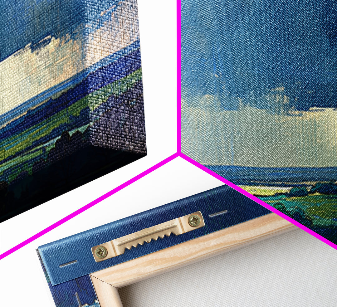 Quiet Abstract Landscape Canvas Print, General Fine Art, Decor, Living Room Decor, Fine Art, Digital Wall Art, GEN-2x1-21