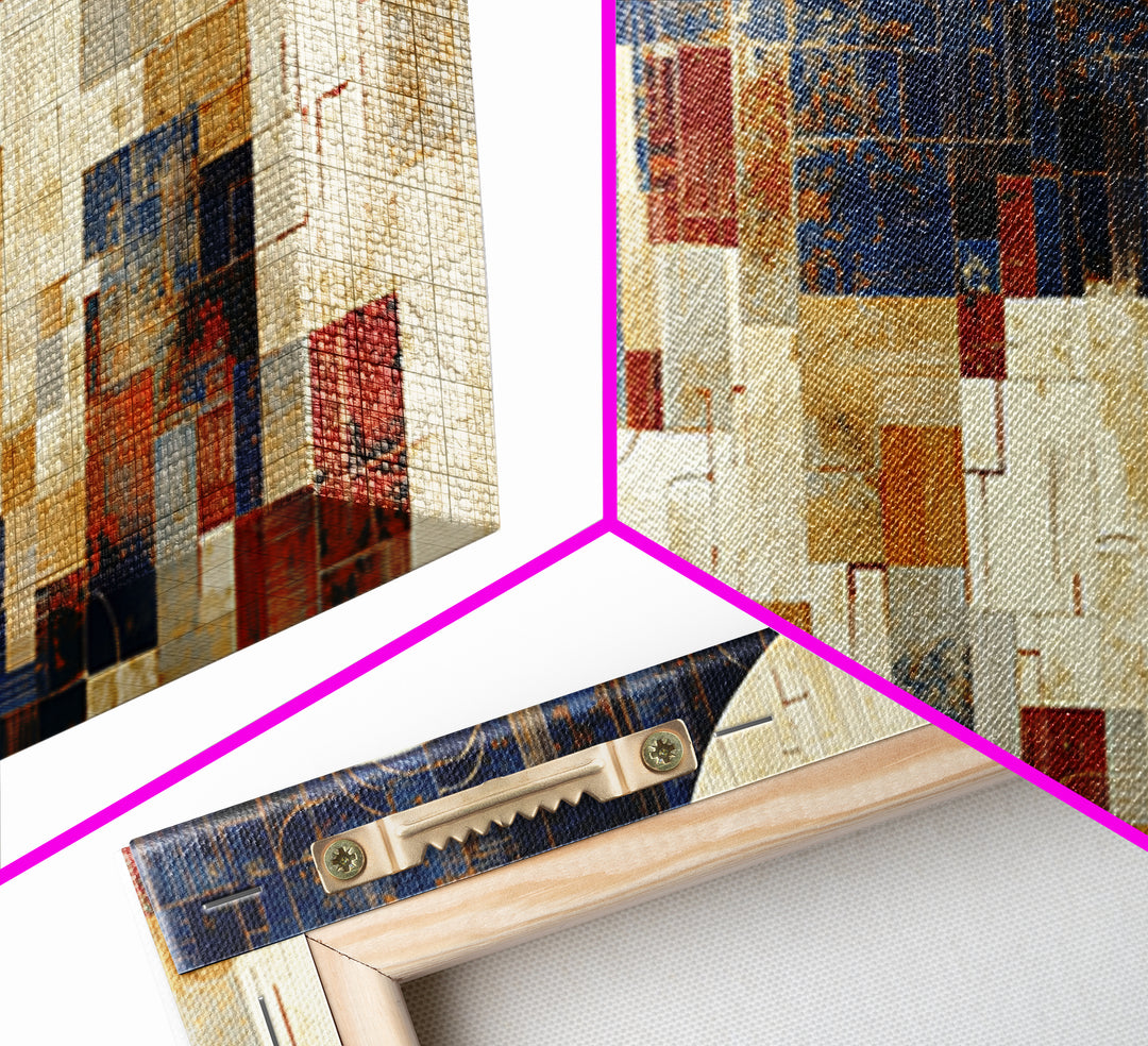 Earthy Plaster Texture Abstract Framed Canvas Print, General Fine Art, Wall Art, Living Room Decor, Abstract Art, GEN-2x1-35