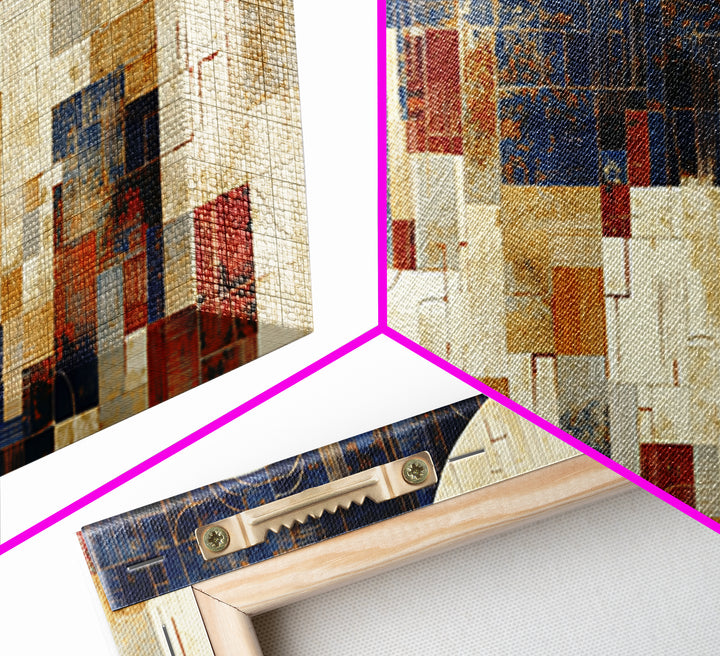 Earthy Plaster Texture Abstract Framed Canvas Print, General Fine Art, Wall Art, Living Room Decor, Abstract Art, GEN-2x1-35