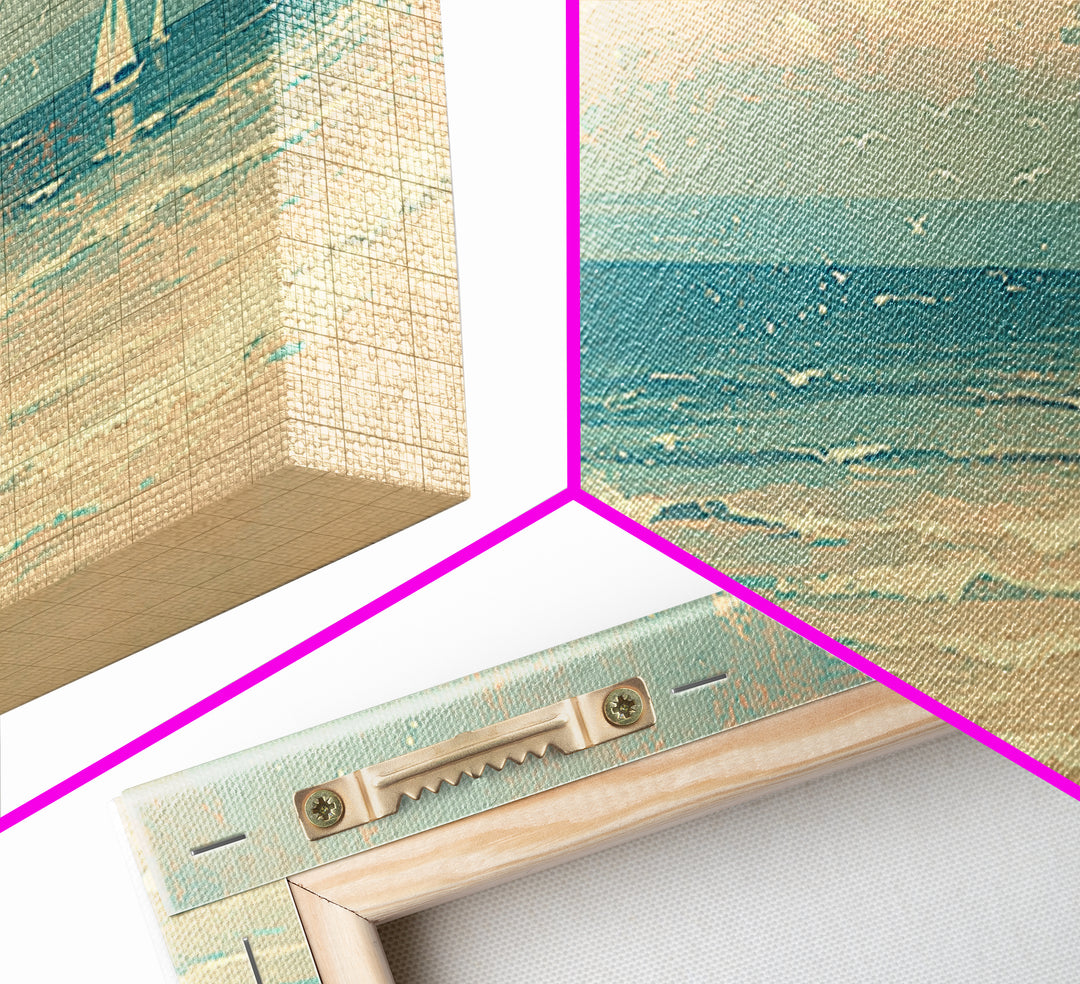 Coastal Water Study Canvas Print, General Fine Art, Printable Wall Art, Living Room Decor, Fine Art, Canvas Wall Art, GEN-2x1-49