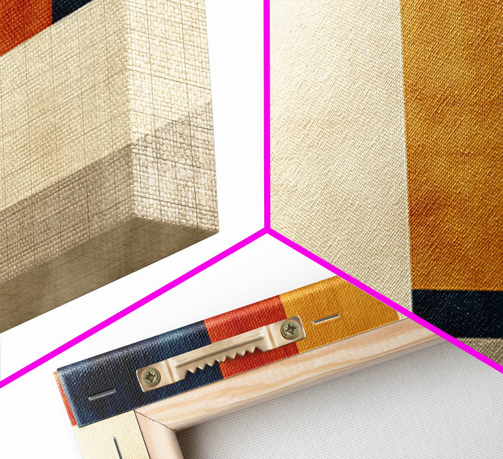 Modern Geometric Composition Canvas Print, General Fine Art, Art, Living Room Decor, Abstract Art, Mid Century Modern, GEN-2x1-54