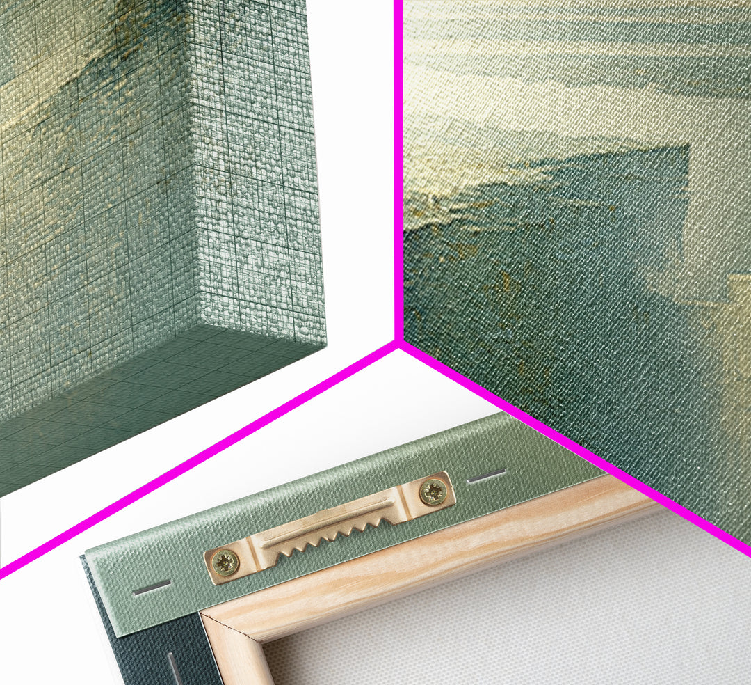 Quiet Abstract River Shape Canvas Print, General Fine Art, Print, Living Room Decor, Abstract Art, Art Deco, GEN-2x1-68