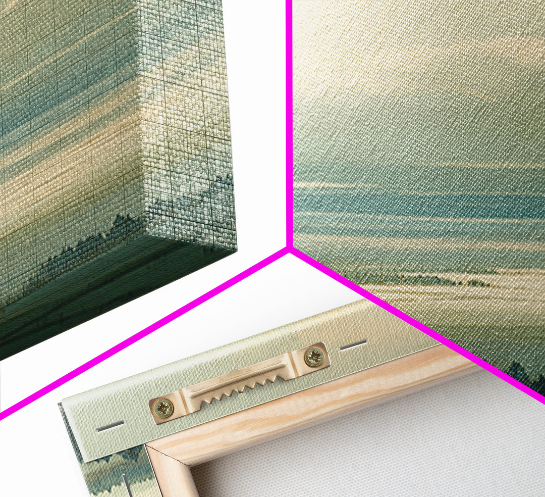 Quiet Abstract Landscape Canvas Print, General Fine Art, Art Deco, Living Room Decor, Fine Art, Fine Art Print, GEN-2x3-57