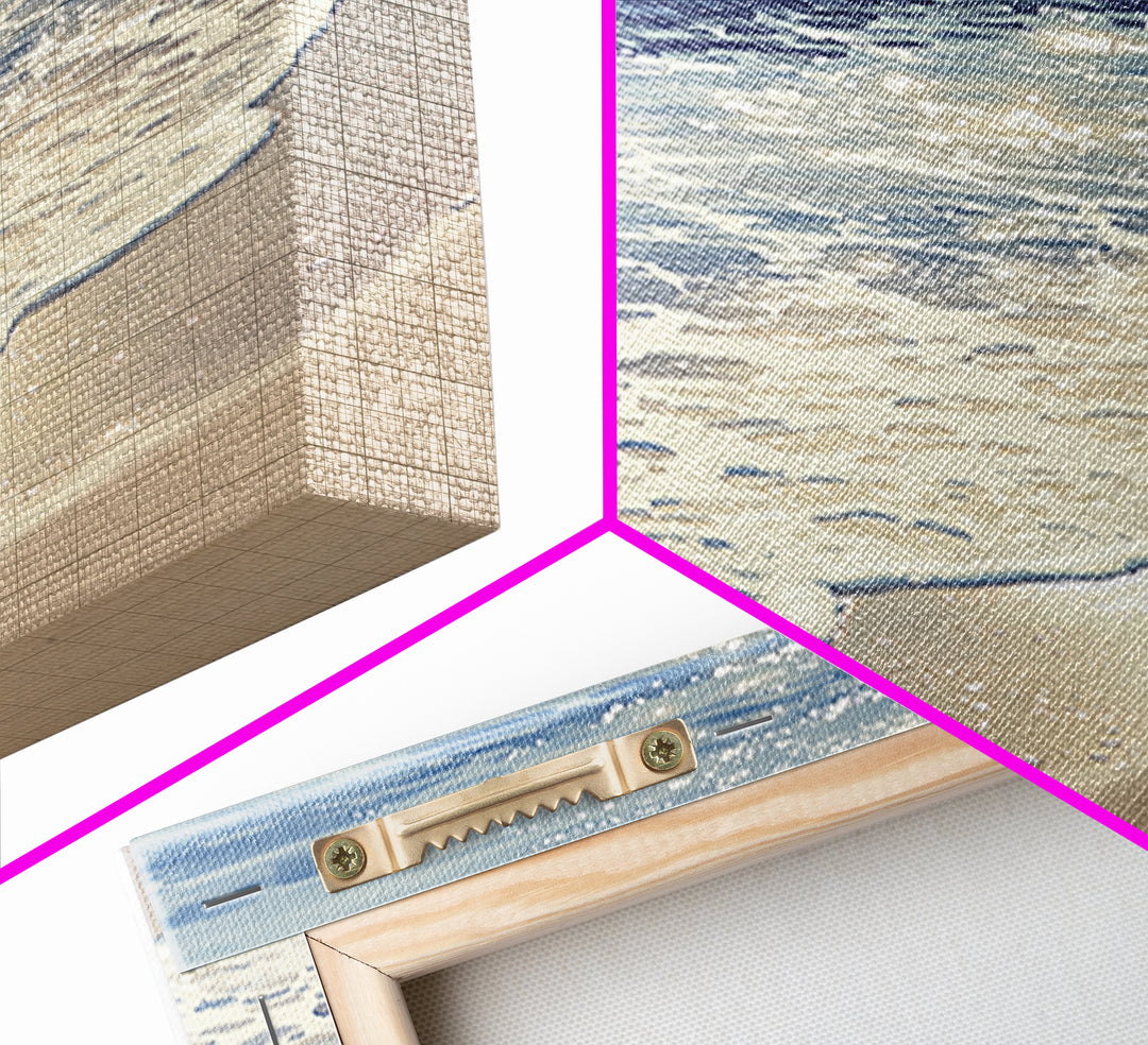 Coastal Water Study Canvas Print, General Fine Art, Mid Century Modern, Living Room Decor, Fine Art, Bedroom Decor, GEN-2x3-61