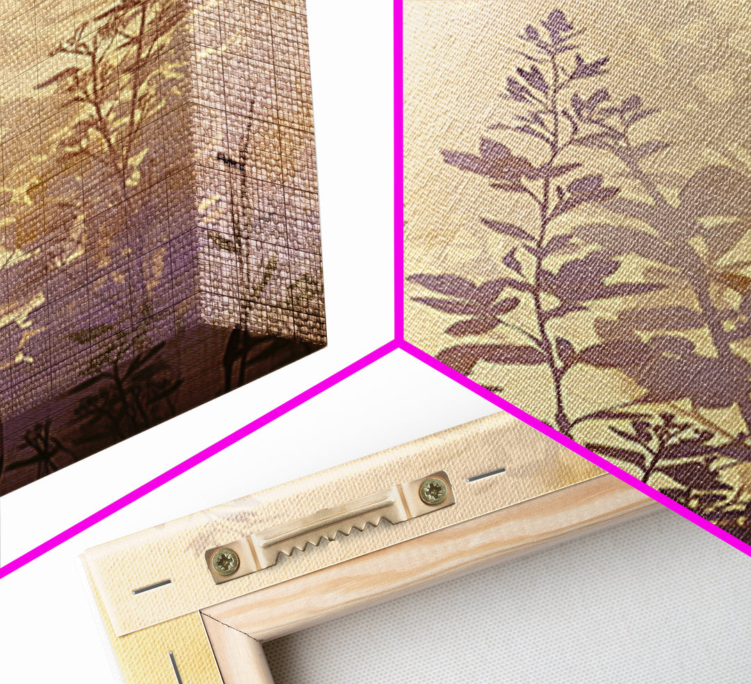 Botanical Silhouette Series Canvas Print, General Fine Art, Large Wall Art, Living Room Decor, Fine Art, Modern Decor, GEN-2x3-77