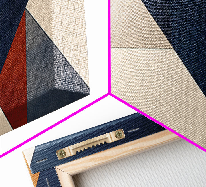 Modern Geometric Composition Canvas Print, General Fine Art, Wall Art Prints, Living Room Decor, Abstract Art, GEN-3x1-26