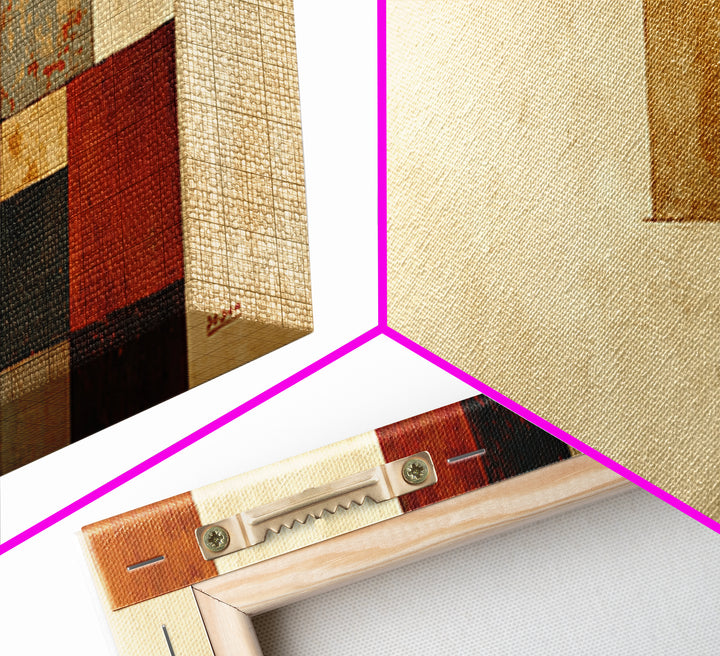 Modern Geometric Composition Canvas Print, General Fine Art, Wall Art Prints, Living Room Decor, Abstract Art, GEN-3x1-50