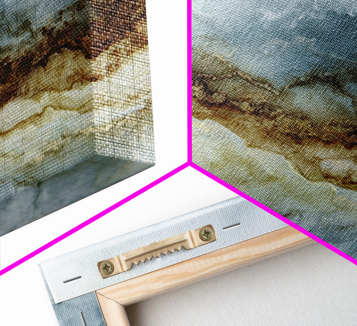 Quiet Abstract River Shape Canvas Print, General Fine Art, Luxury Decor, Living Room Decor, Abstract Art, Digital Prints, GEN-3x2-76