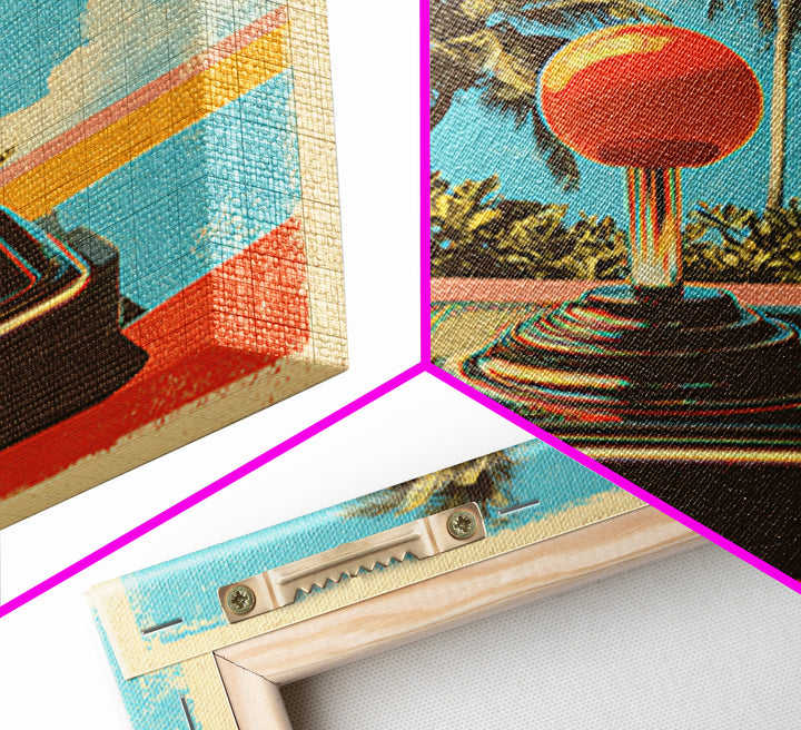 Retro Arcade Joystick Canvas Print, Game Room Art, Modern Decor, Game Room Decor, Fine Art, Play, Home Decor, Wall Decor, GRA-1x1-49